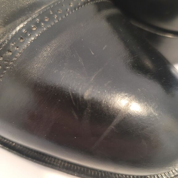 Johnston and Murphy Mens Black Dress Shoe Lace Up Leather Size 13 D/B - Picture 12 of 16